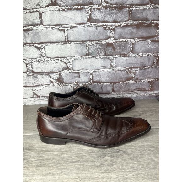 Dolce & Gabbana Brown Leather Oxfords Lace Up Wingtip Shoes Sz Men Sz 7.5M US main image 15
